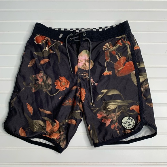 Mens Vans Floral Board Shorts Swim 
